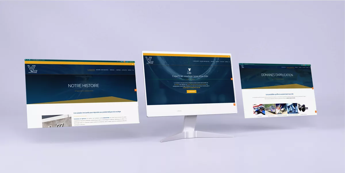 Site internet vitrine pour VL Innovations